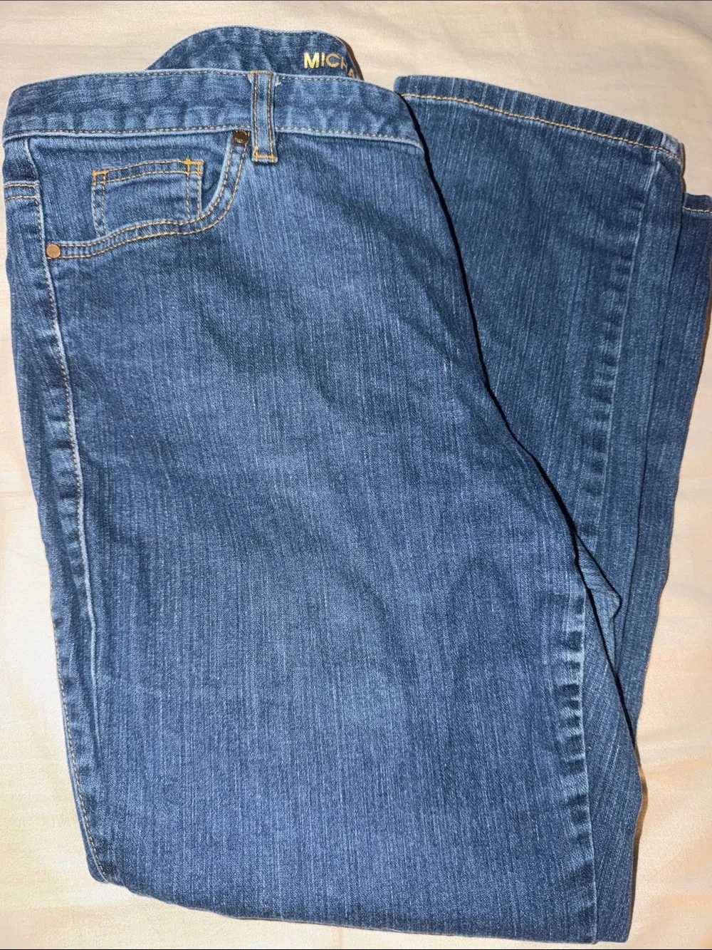 Michael Kors Mid Blue Straight Leg Jeans
